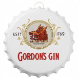 Väggskylt i metall, Gordons Gin