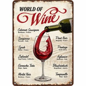 Barskilt World of Wine 20x30 cm