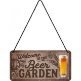 Barskilt Welcome to the beer garden 10x20 cm