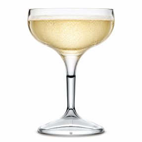 Tinto champagneglass coupé i plast 25,5 cl