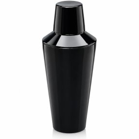 Tredelt cocktailshaker i plast, sort