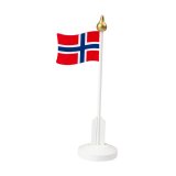 Norsk bordflagg i tre 24 cm