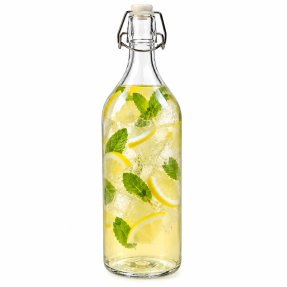 Glassflaske med patentkork 1 liter