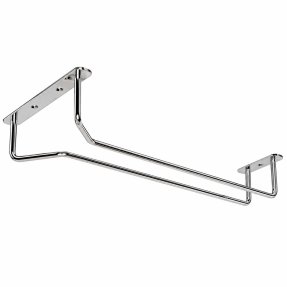 Glasstativ i krom for oppheng 40 cm, 2-pakning