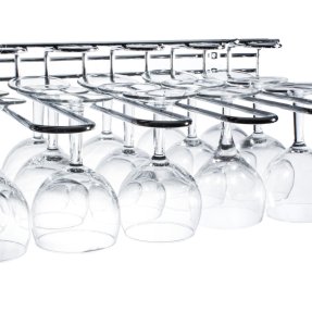Glasstativ for veggmontering