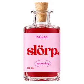 Slörp Sukkerlake Bringebær 25 cl