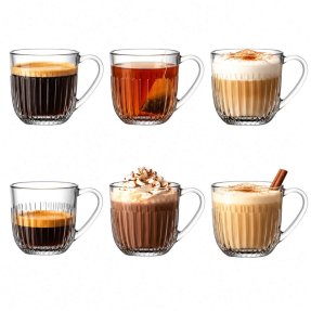 La Rochère Ouessant Kaffeglass med hank 27 cl – 6-pakning