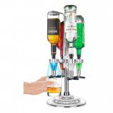 Final Touch LED Rotary drikkebeholder for 4 flasker