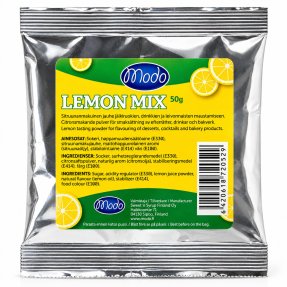 Modo Lemon Mix 50 g – Frisk sitronmiks til drinker og baking m.m.