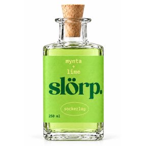 Slörp Sukkerlake Mynte + Lime 25 cl