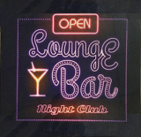Bartavla Lounge Bar med ledbelysning
