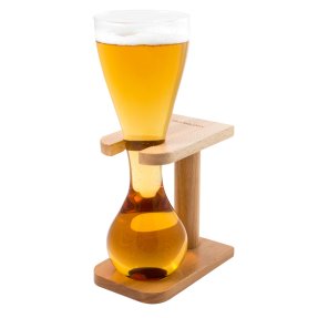 Quarter Yard Beer ølglass i trestativ