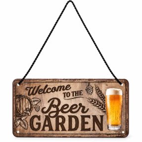 Barskilt Welcome to the beer garden 10x20 cm