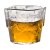 Cube shotglas i plast 4 cl