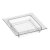 Finger food fyrkantig tallrik plast 7x7 cm glasklar 50-pack