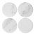 Runde glassunderlag i marmor, 10 cm, 4 stk, Stiernholm