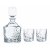 Nachtmann Sculpture-pakken - 2 glass og 1 whiskykaraffel