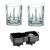 Perfect Serve whiskeyglas / isform bollar set 3 delar