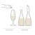 Champagnekork med helletut – Svart