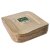 Tallrikar av palmblad Pure kantig 26 cm x 26 cm 25-pack