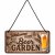 Barskilt Welcome to the beer garden 10x20 cm