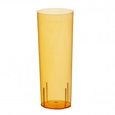 Longdrinkglas i plast orange, 10-pack