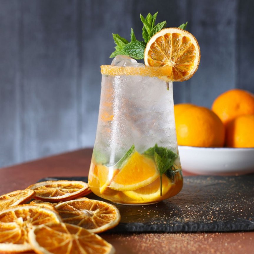 Cocktailrimmer oransje 100 gram