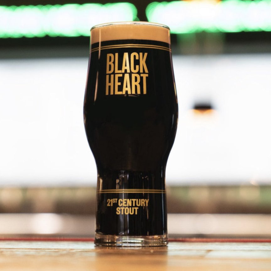 BrewDog Black Heart ølglass 1 pint