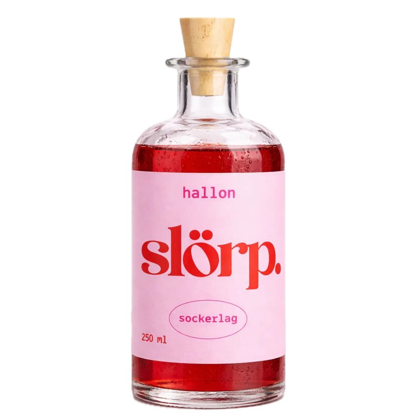 Slörp Sukkerlake Bringebær 25 cl