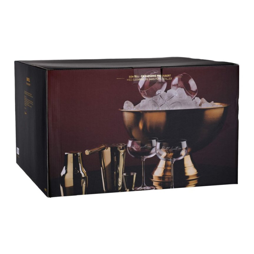 Champagnekjøler gull 10 liter