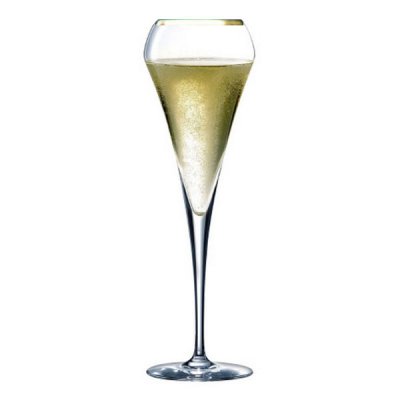 Open Up Champagneglass 20 cl med gullkant 4-pakk Chef & Sommelier