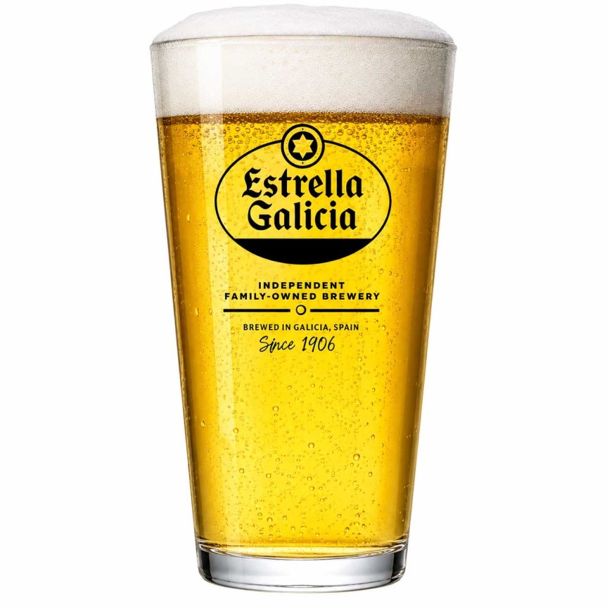 Zoom bilde av Estrella Galicia ølglass 50 cl