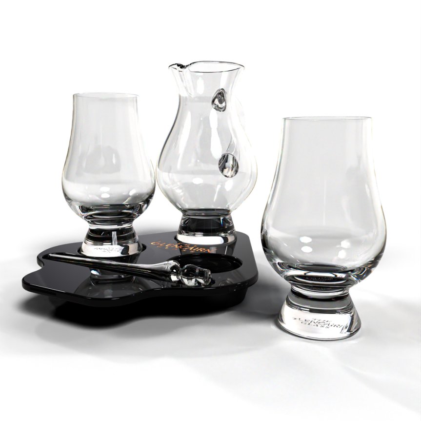 Glencairn Tasting Set - med håndlaget treplate