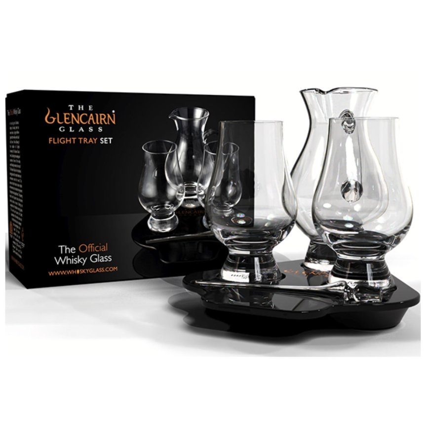 Glencairn Tasting Set - med håndlaget treplate