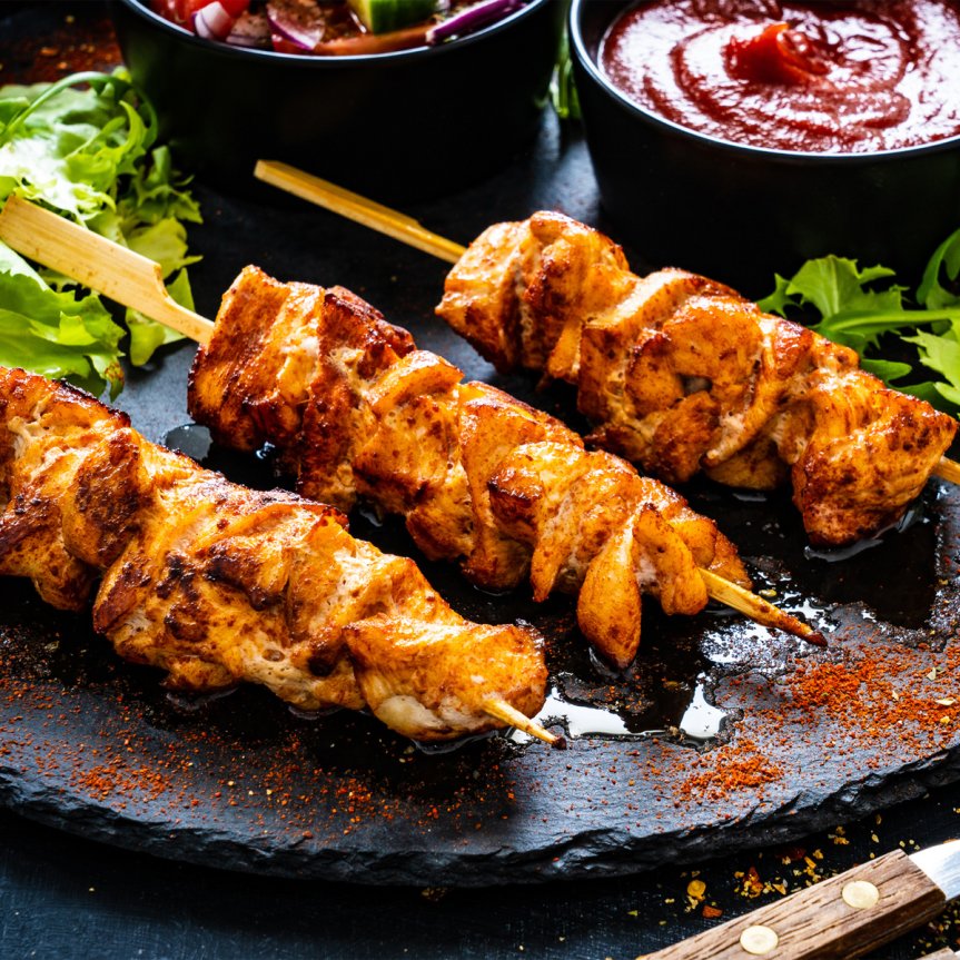 Grillspyd laget av bambus 50-pakk