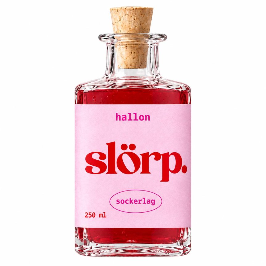 Zoom bilde av Slörp Sukkerlake Bringebær 25 cl