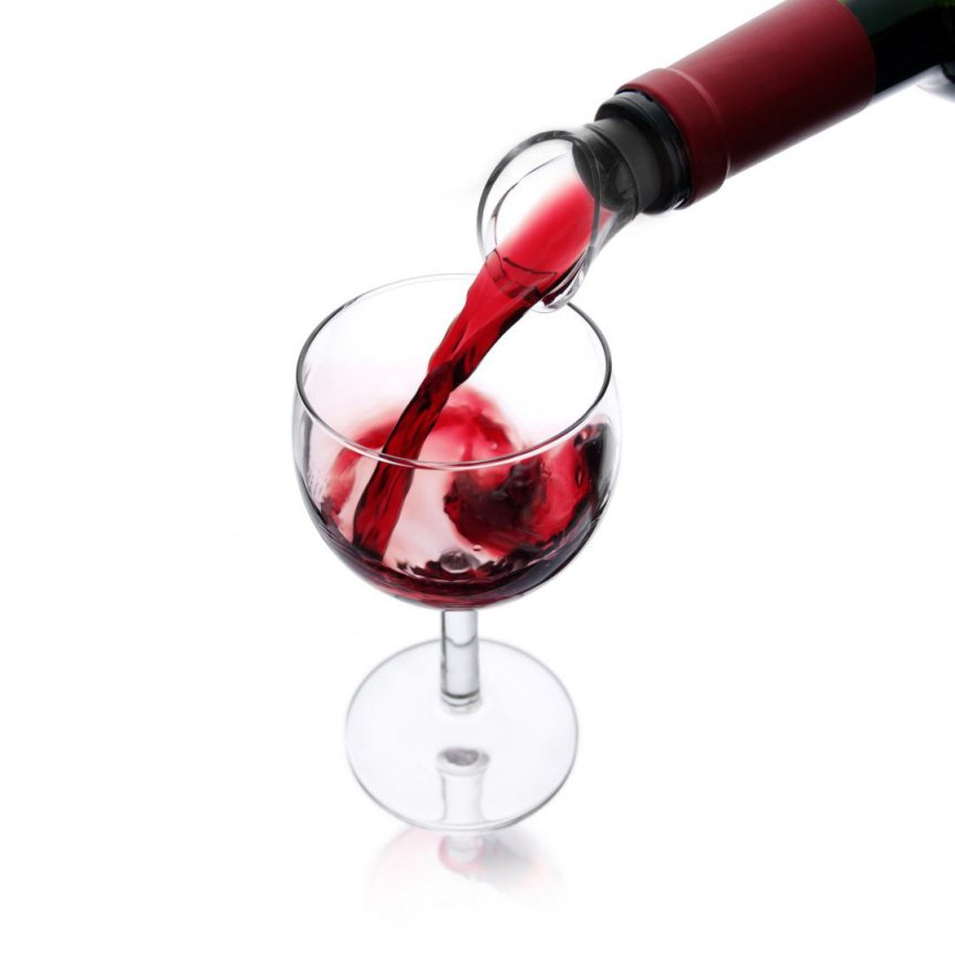 Zoom bilde av Wine Server skjenketut svart 2-pakning