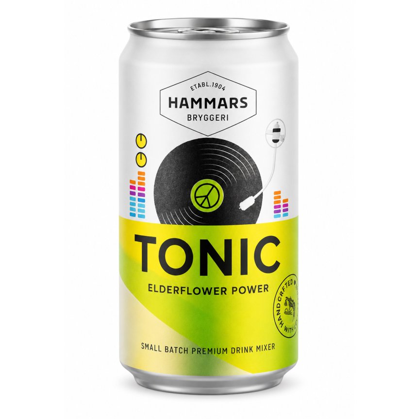 Hammars Tonic elderflower power 25 cl 24-pakning