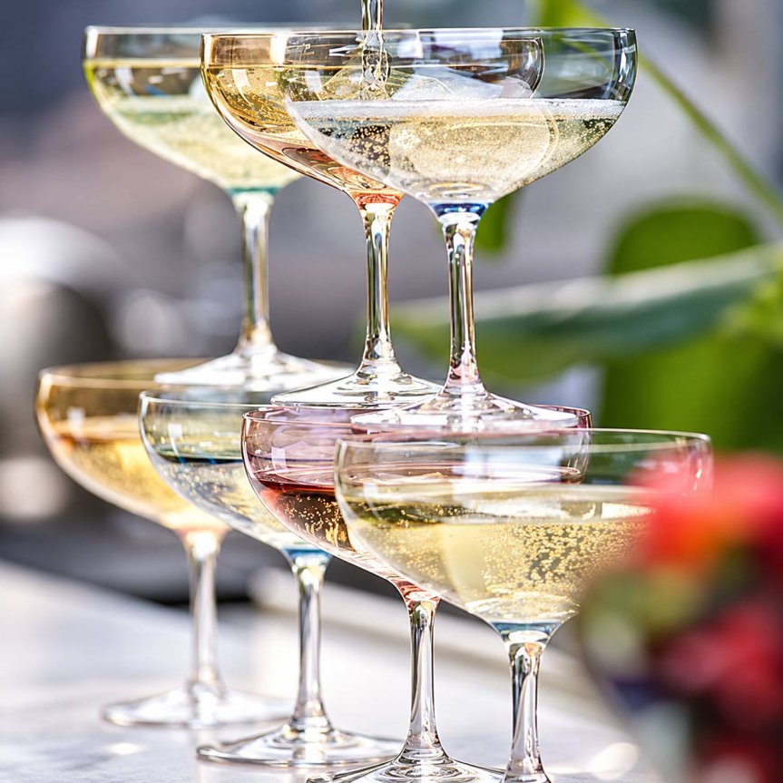 Zoom bilde av Magnor Happy Champagne Glass Rosa Coupe 28 cl