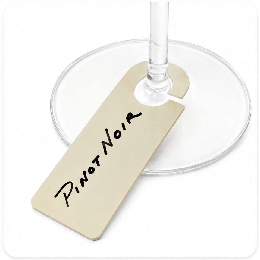 Zoom bilde av Id-tags for glass i 100-pakning