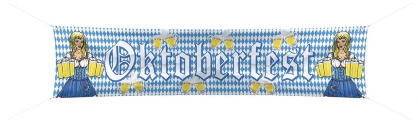 Oktoberfest tygbanner 1,8 meter