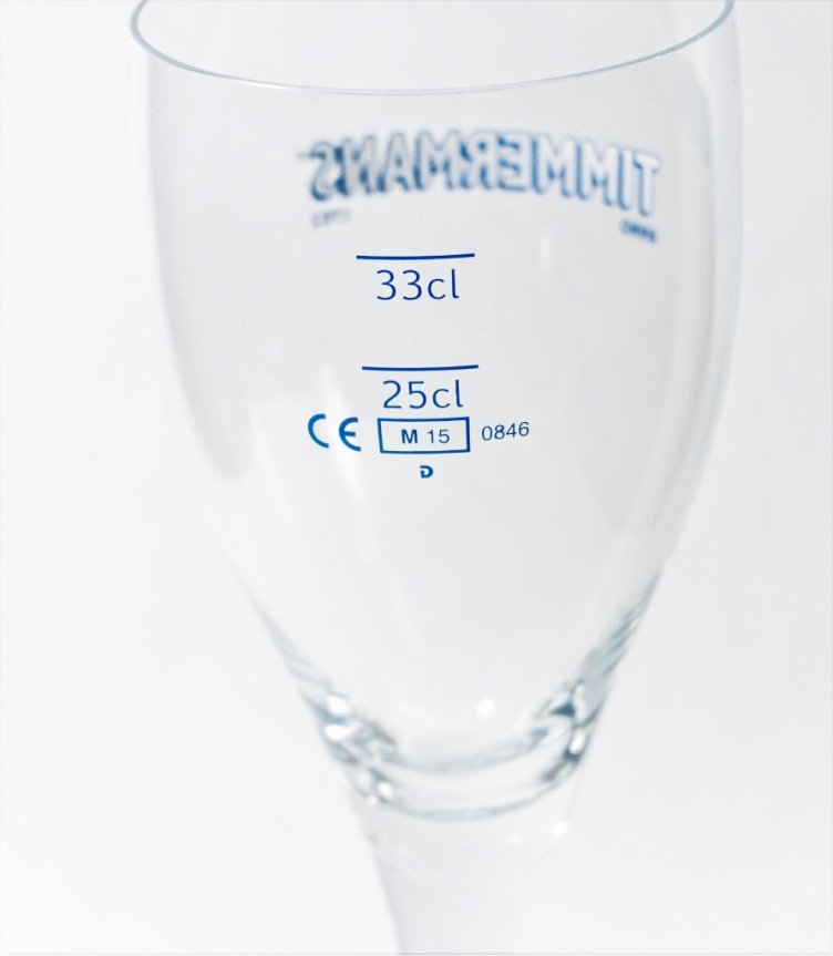 Timmermans Flute ölglas
