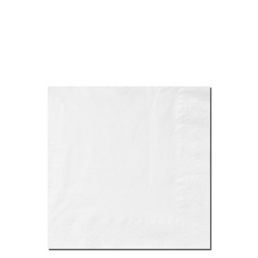 Cocktailservietter hvite, 200-pack