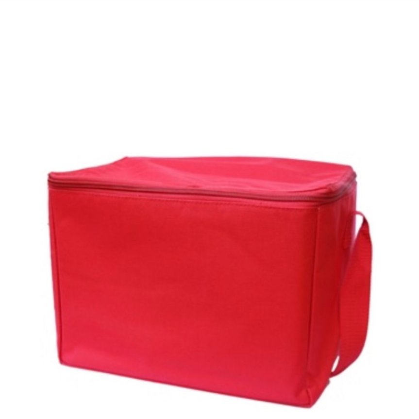 Vadderad väska 6 vinglas röd