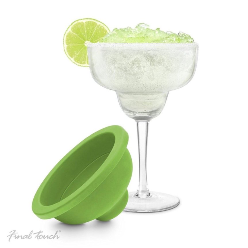 Zoom bilde av Final Touch Margarita-glass med isskorpe