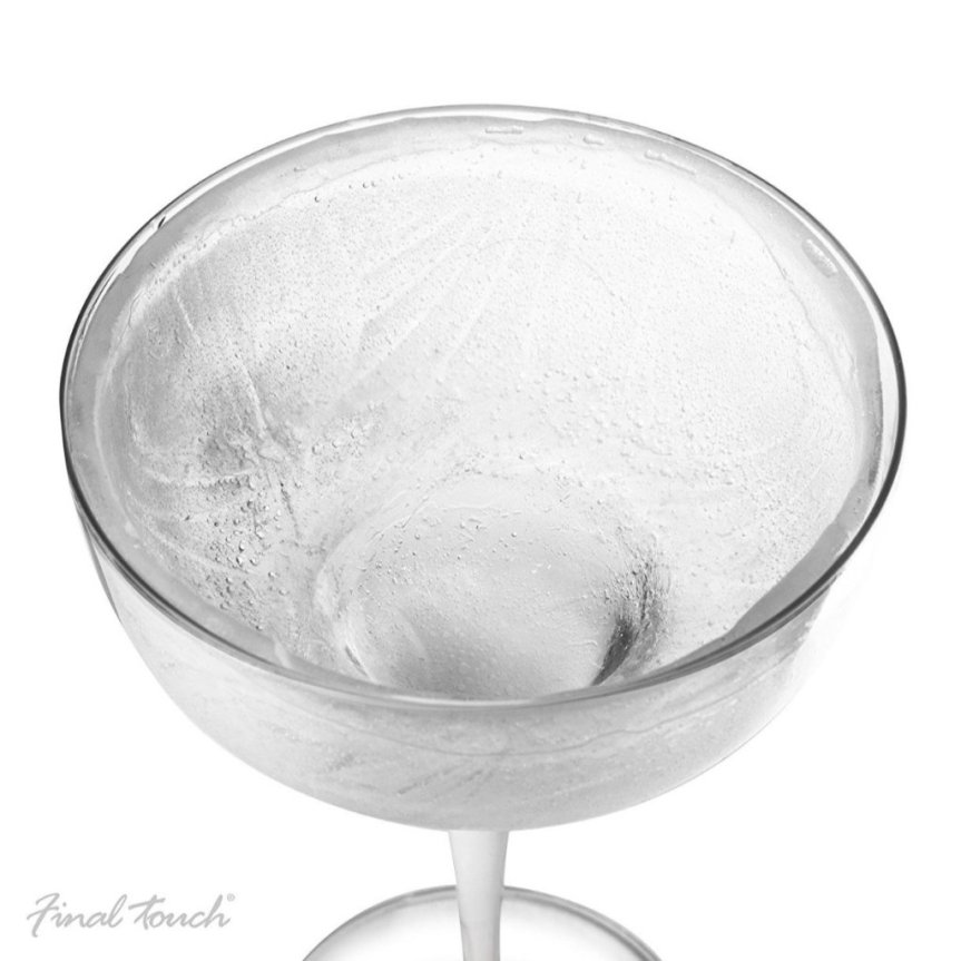 Zoom bilde av Final Touch Margarita-glass med isskorpe