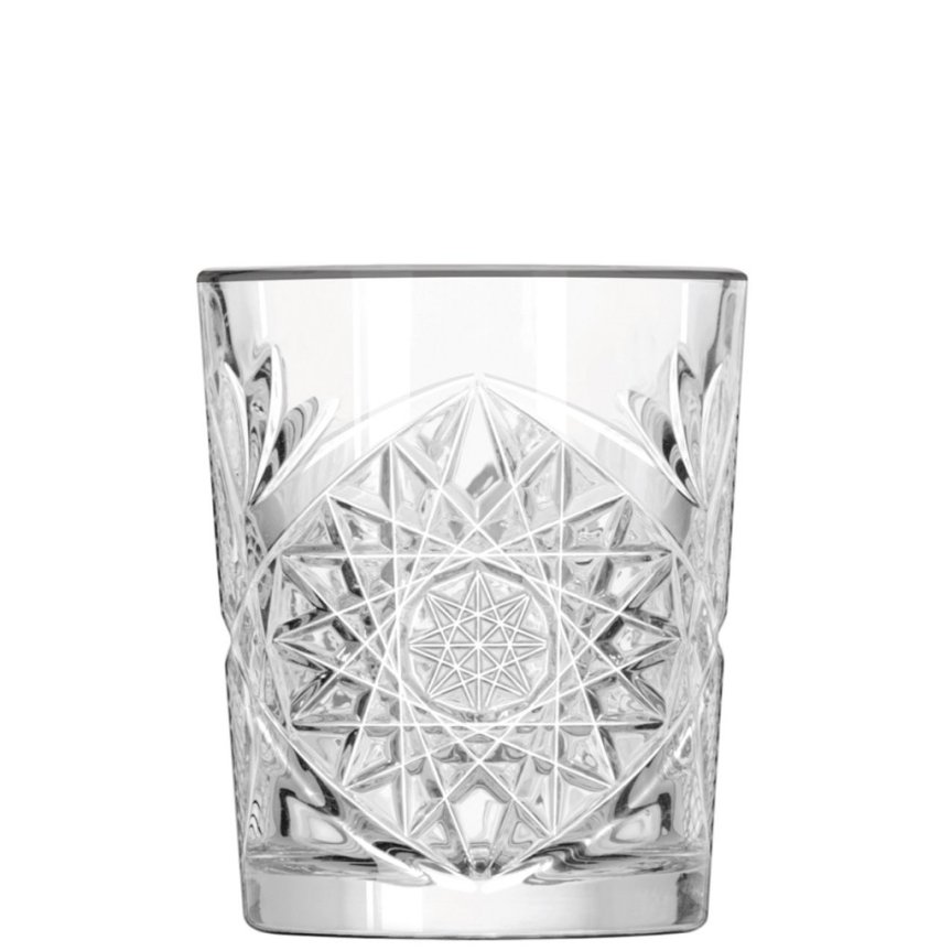 Libbey Hobstar silver whiskyglas dof