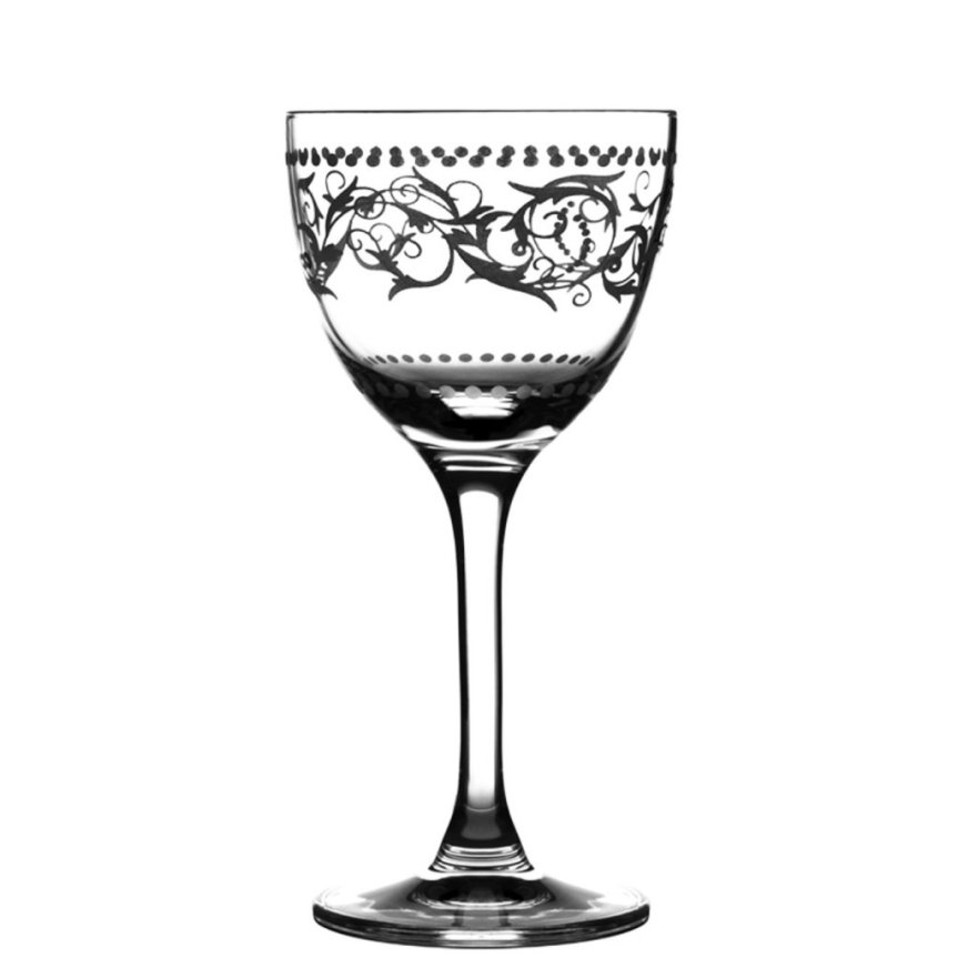 Nick & Nora Dots dekorert cocktailglass