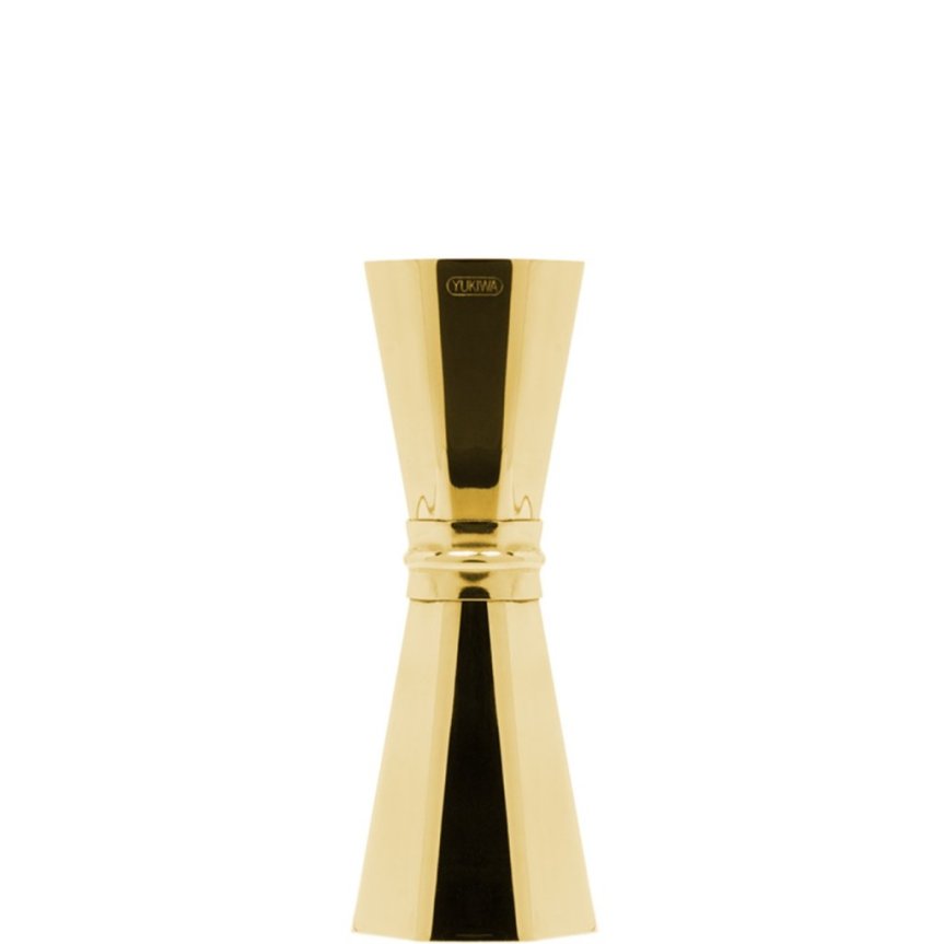 Zoom bilde av Yukiwa Octagon jigger 33/45 ml Guldpläterad gold plated