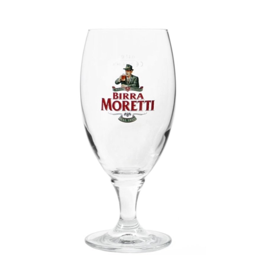 Birra Moretti ölglas